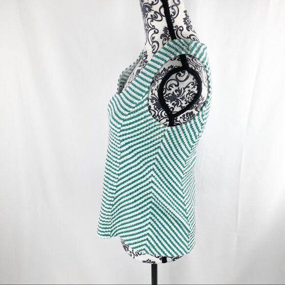 Anthropologie Maeve Franconia Striped V-Neck Tank - Picture 6 of 9